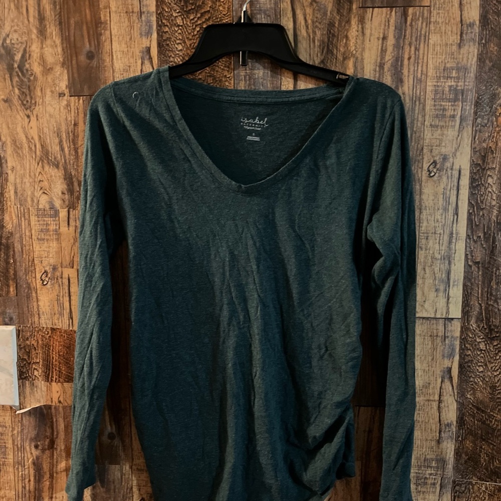 Isabel maternity women's long sleeve T-shirt size small green